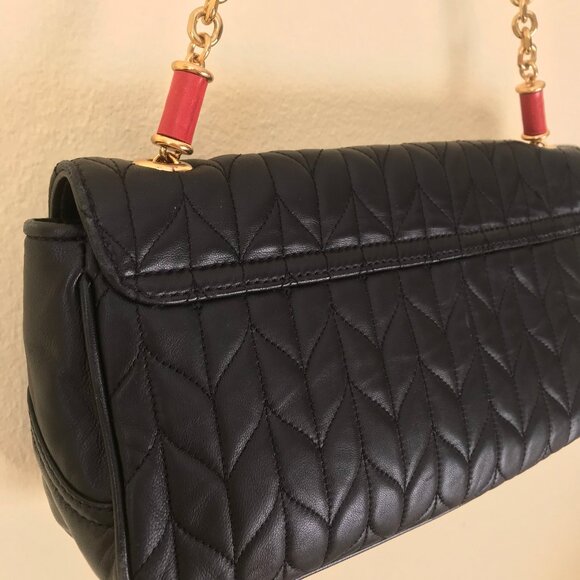 Ralph Lauren GENUINE BABY LAMB LEATHER Chain Bag - Picture 5 of 7